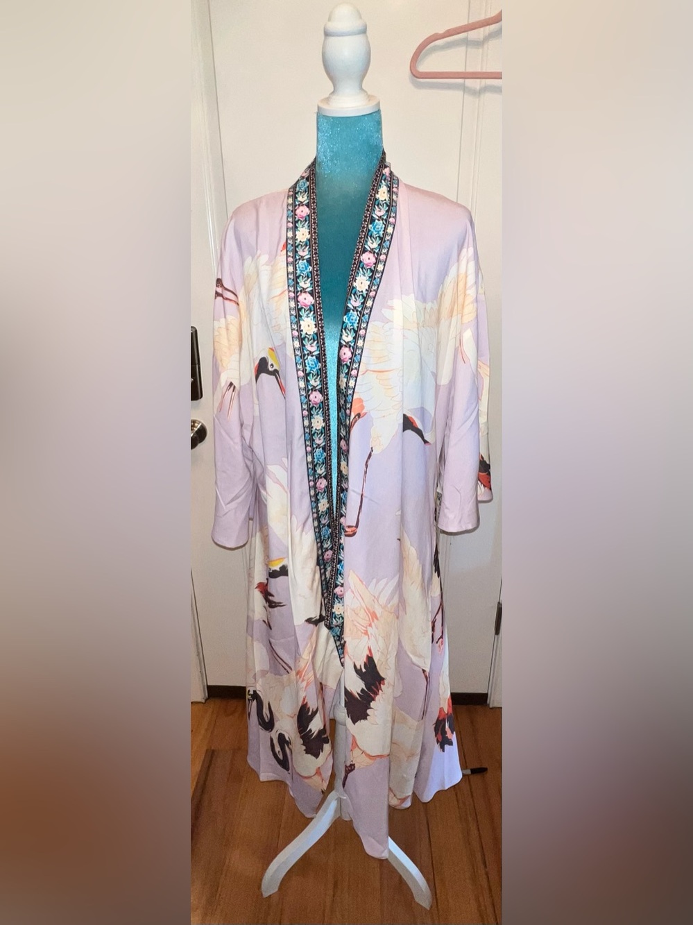 Aratta Story of the Crane Kimono. New with Tags. One size. Asking: $160.